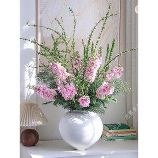 雪柳花紫罗兰雪花松鲜花家用水养插花粉色白色春季鲜切花年宵花