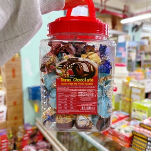 香港购 进口tayas泰雅丝什锦榛子夹心巧克力送礼桶装巧克力620g