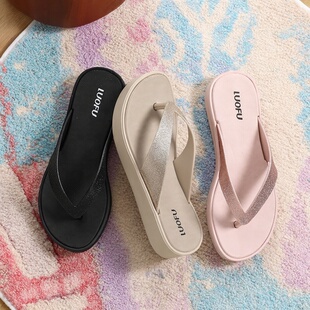 人字拖女2026夏季高级感凉拖鞋厚底增高外穿防滑舒适轻便沙滩鞋软