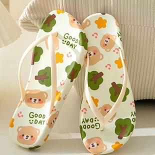 人字拖女防滑洗澡2026夏外穿情侣沙滩网红拖鞋 夹脚海边凉拖ins潮