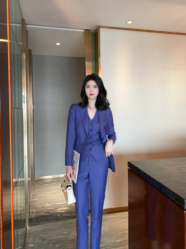 2023新款紫罗兰西装套装女