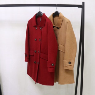 秒厚实软糯~口碑推荐女士双面羊绒大衣中长款显瘦显高羊毛外套