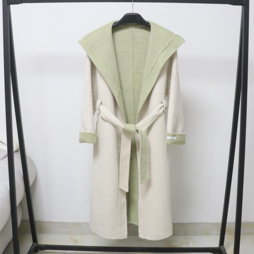 双面羊毛大衣女中长款2025