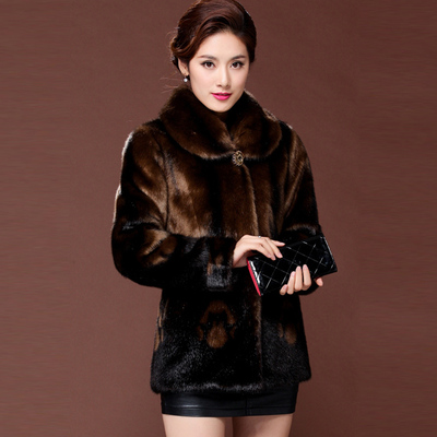 百搭貂毛短款皮草厂家直销