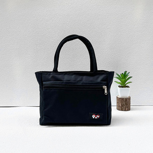 2026新款防水帆布包女手提袋子黑色牛津布包妈妈上班手拎小手提包