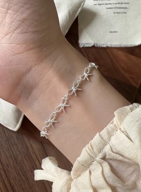 Margot手作蝴蝶结手链女s925纯银轻奢小众冷淡风手环手饰2025新款