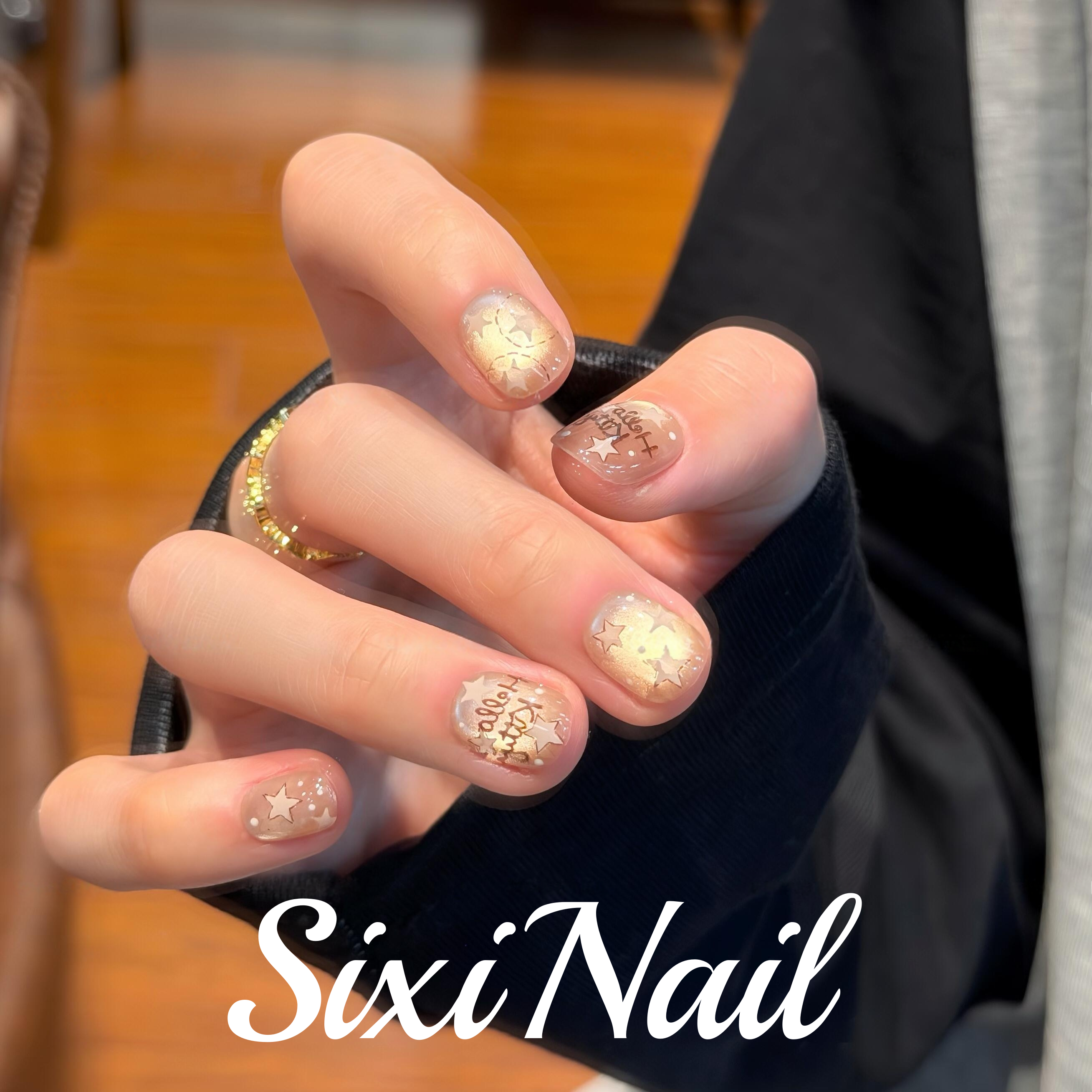 ins风手绘纯手工穿戴甲韩系星星气质高级感气质显白美甲指甲贴片,彩妆/香水/美妆工具,穿戴甲/甲片,淘宝优惠券,粉丝福利购,淘宝优惠卷