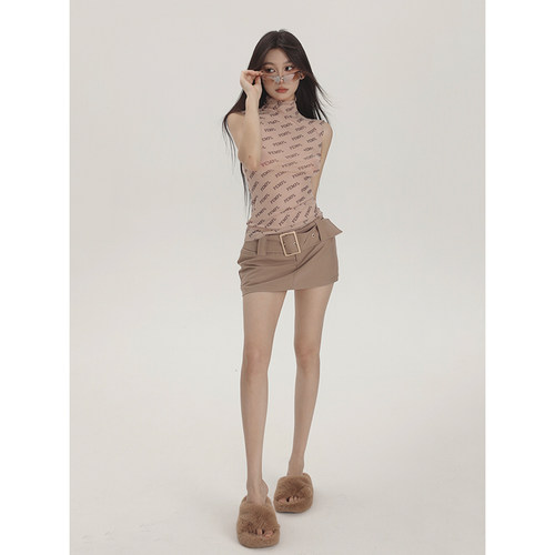 pempl低腰超短裙包臀裙