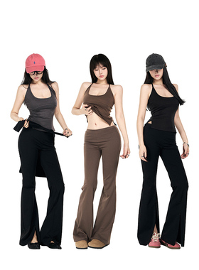 PEMPL·穿不腻系列 三色U领修身挂脖吊带春收腰显瘦百搭弹力上衣