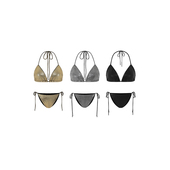 PEMPL 显瘦分体两件套装 沙滩温泉度假比基尼泳衣女性感三点式 泳装