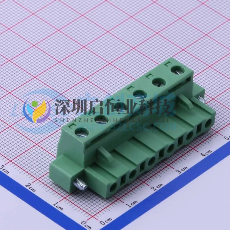 DB2EKM-7.62-6P-GN-S 插拔式接线端子 间距7.62mm 公插头/6P 带耳