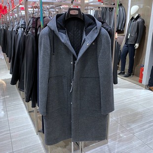 连帽 中长款 羊毛棉服 冬装 男士 FOUNSEE 百搭休闲 大衣 方仕