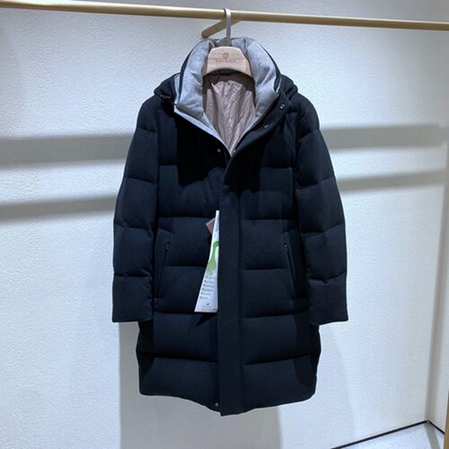 方仕冬装厚款山羊绒男士羽绒服
