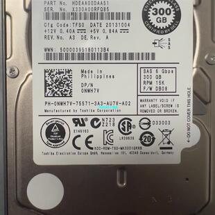 戴尔原装 DELL 15K SAS 300G 议价 服务器硬盘