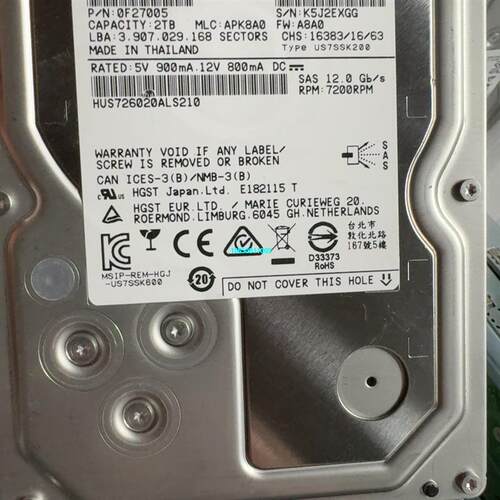 【议价】HGST/日立HUS726020ALS210 2TB 3.5