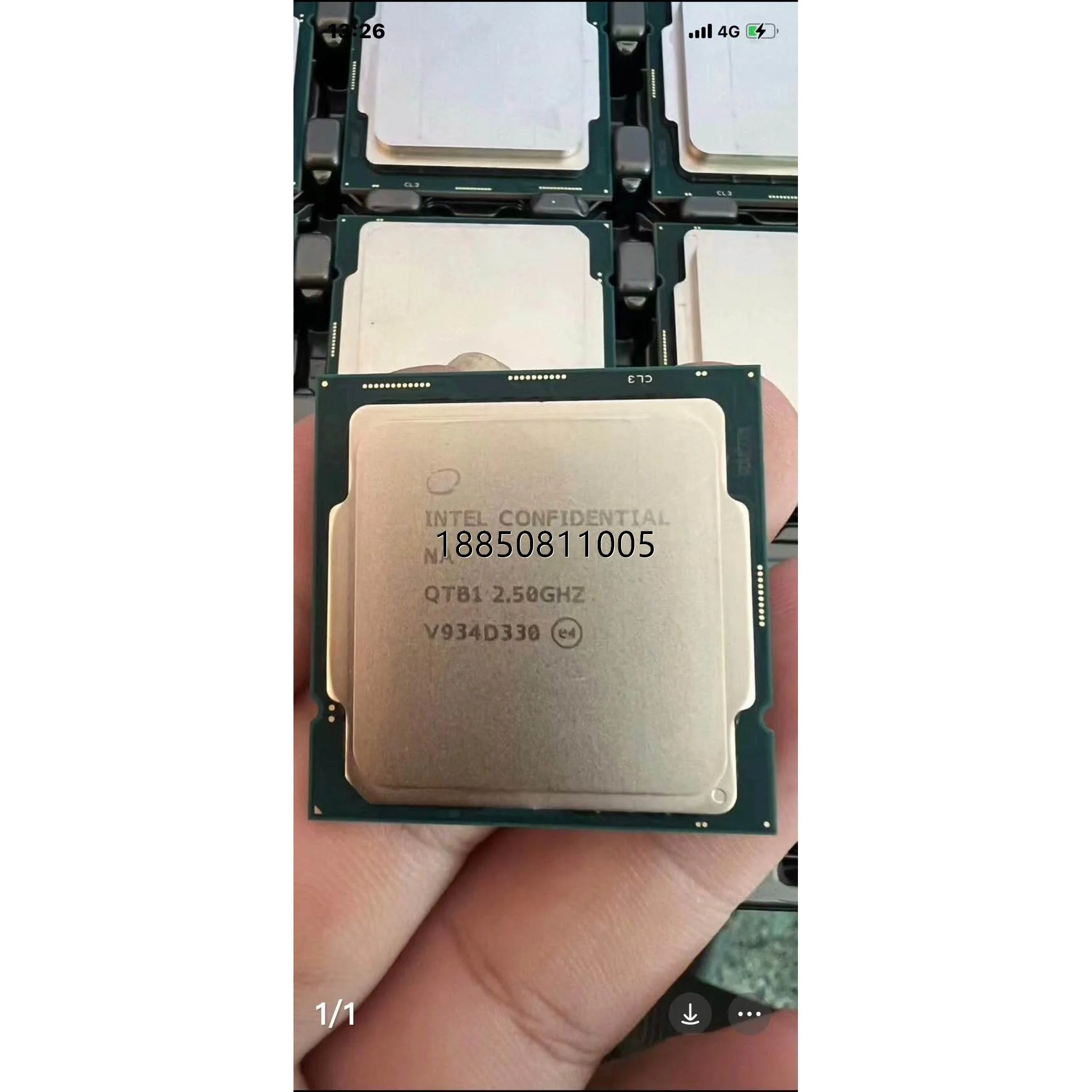 议价+Intel英特尔 i9-10900 QTB1 ES版10核2