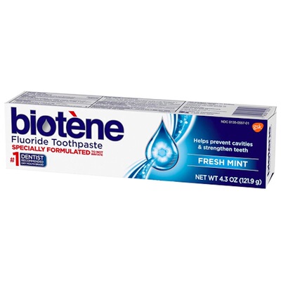 国现//美国百特能口腔保湿护理牙膏biotene防口干抗菌牙膏121.9g