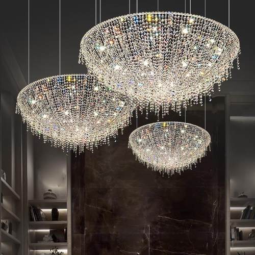 轻奢水晶吊灯2023年新款客厅酒吧ktv大厅别墅创意会所餐厅卧室灯