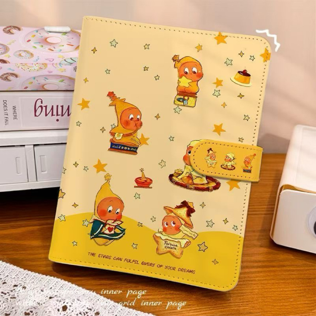 星星人A5卡通四宫格插页收纳册高颜值PU磁扣追星小卡册活页笔记本,收纳整理,卡片收纳盒/册,淘宝优惠券,粉丝福利购,淘宝优惠卷