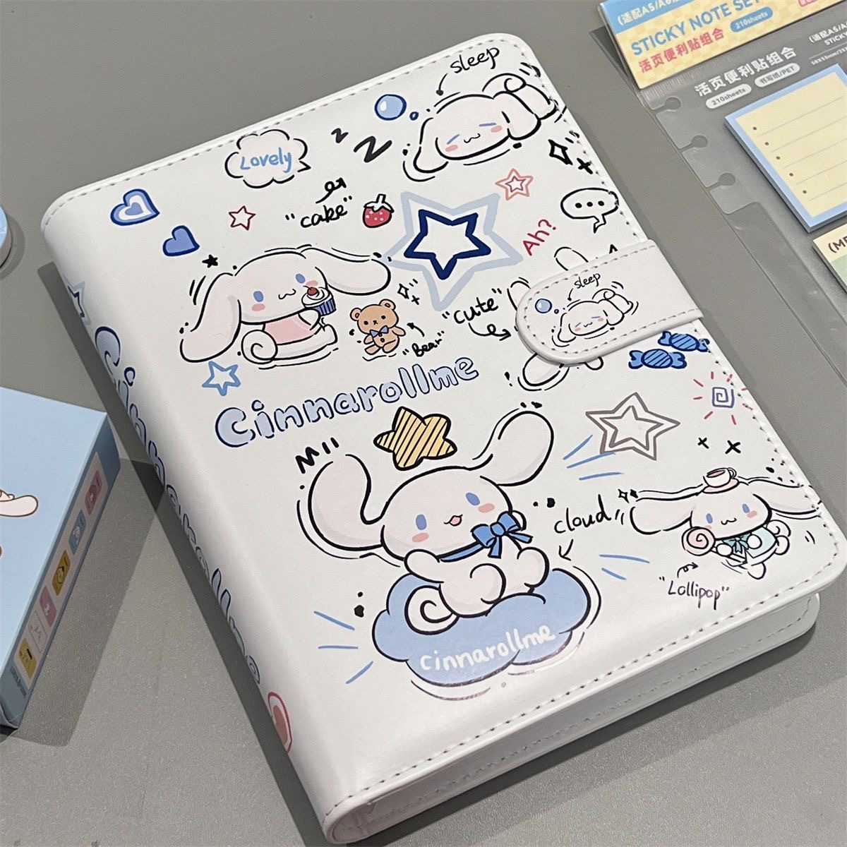 新款大耳狗PU皮质卡册活页笔记本