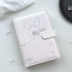 ins天使翅膀PU皮质活页小卡册