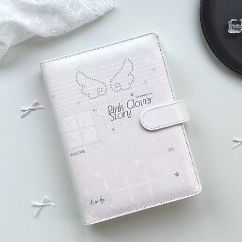 ins天使翅膀PU皮质活页小卡册