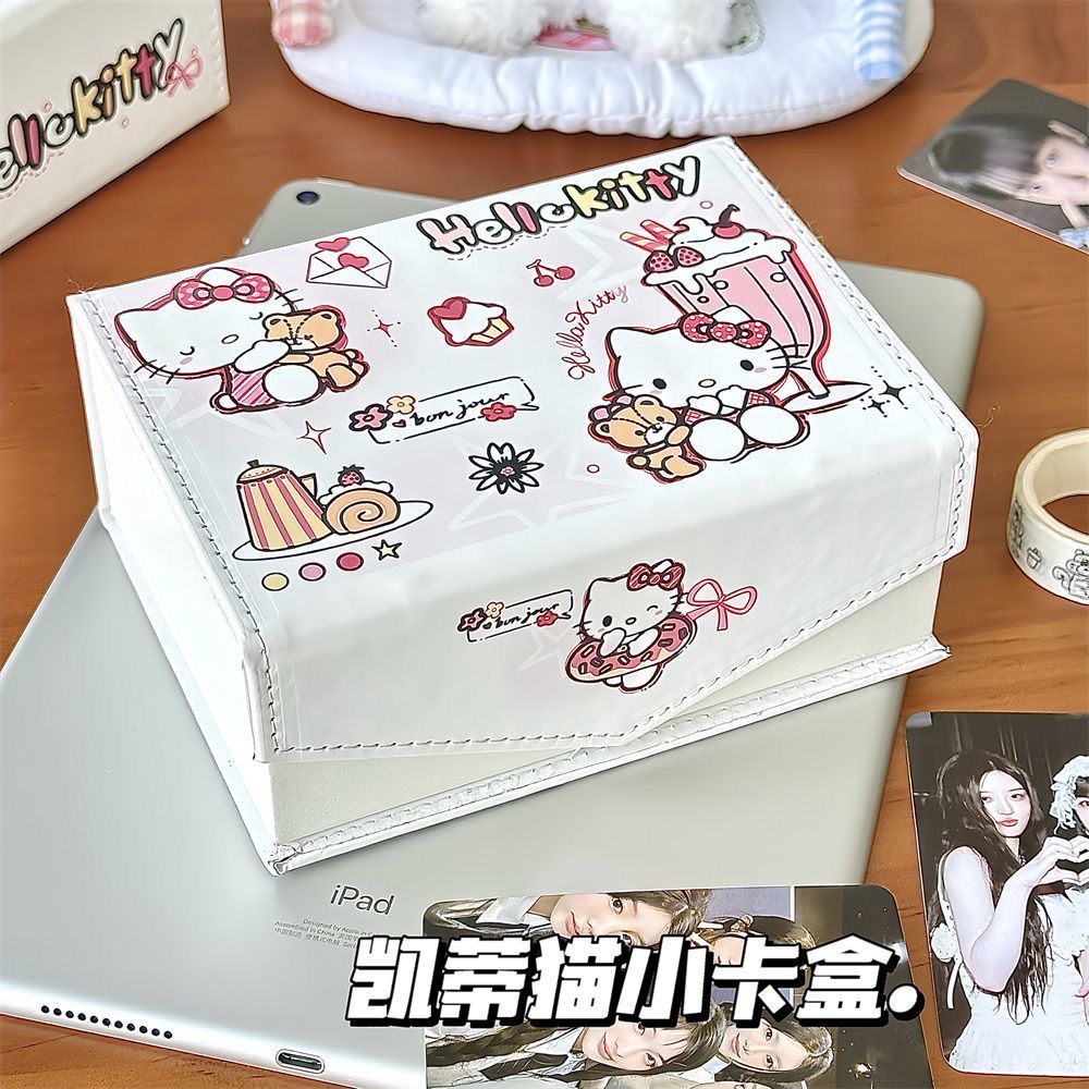 可爱卡通猫咪磁吸信封卡盒