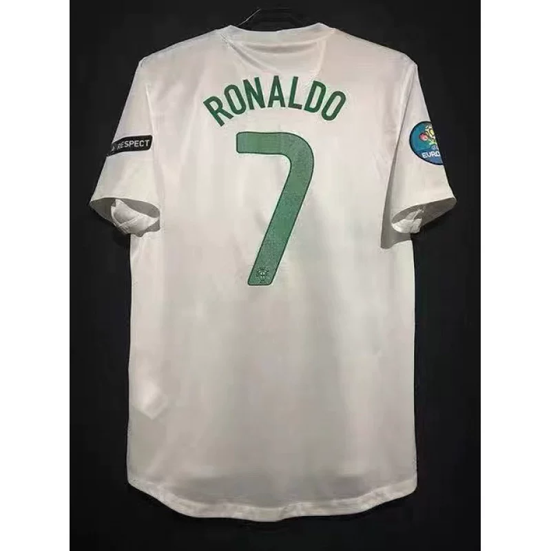 Классический спортивный костюм в стиле ретро для футбола with Portugal Ronaldo Gerard Figojavi Iniesta майка