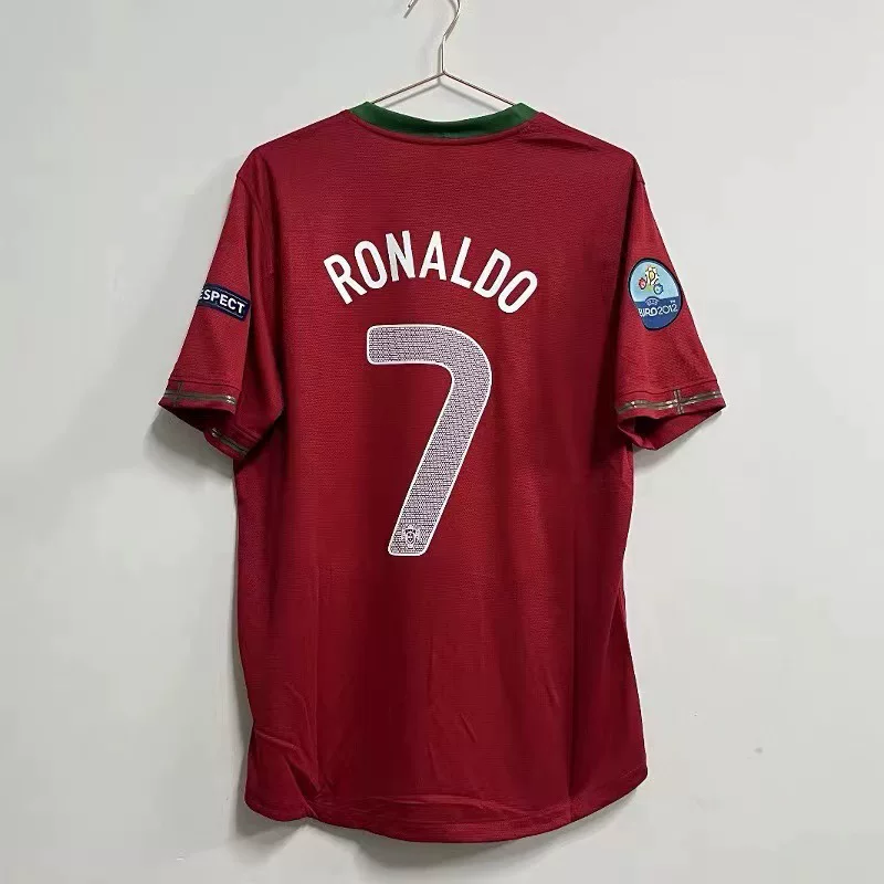 Классический спортивный костюм в стиле ретро для футбола with Portugal Ronaldo Gerard Figojavi Iniesta майка