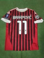 11/12 Ac Milan Home Jersey - Custom Printed #11 Ibrahimovic + Armband