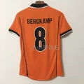 1998 Netherlands Home Jersey - Custom Printed with Bergkamp #8