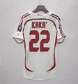 906/07 Ac Milan Away Kit - Custom Printed #22 Kaka + Armband