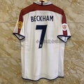 2004 England Home Jersey - Custom Printed #7 Beckham + Armband