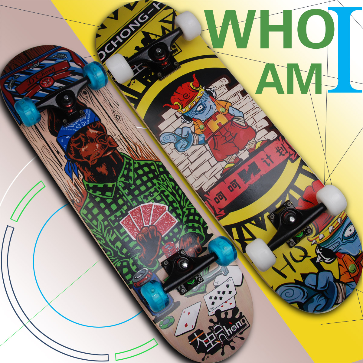 Planche à roulettes DCHONG   - Ref 2596166 Image 3