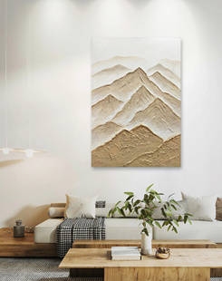 原创纯手绘油画（靠山）客厅沙发背景墙装饰画玄关走廊过道挂画