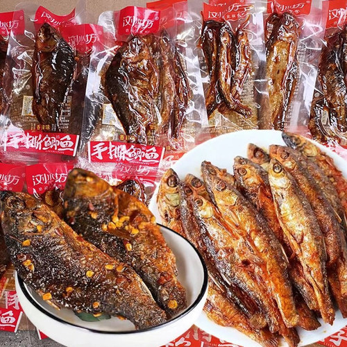 浏水坊浏水鱼刁子鱼手撕鲫鱼零食香辣鱼仔即食辣鱼干湖南特产
