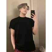 男 基础纯色300g轻奢索罗娜凉感圆领短袖 Street王嘉尔同款 T恤美式
