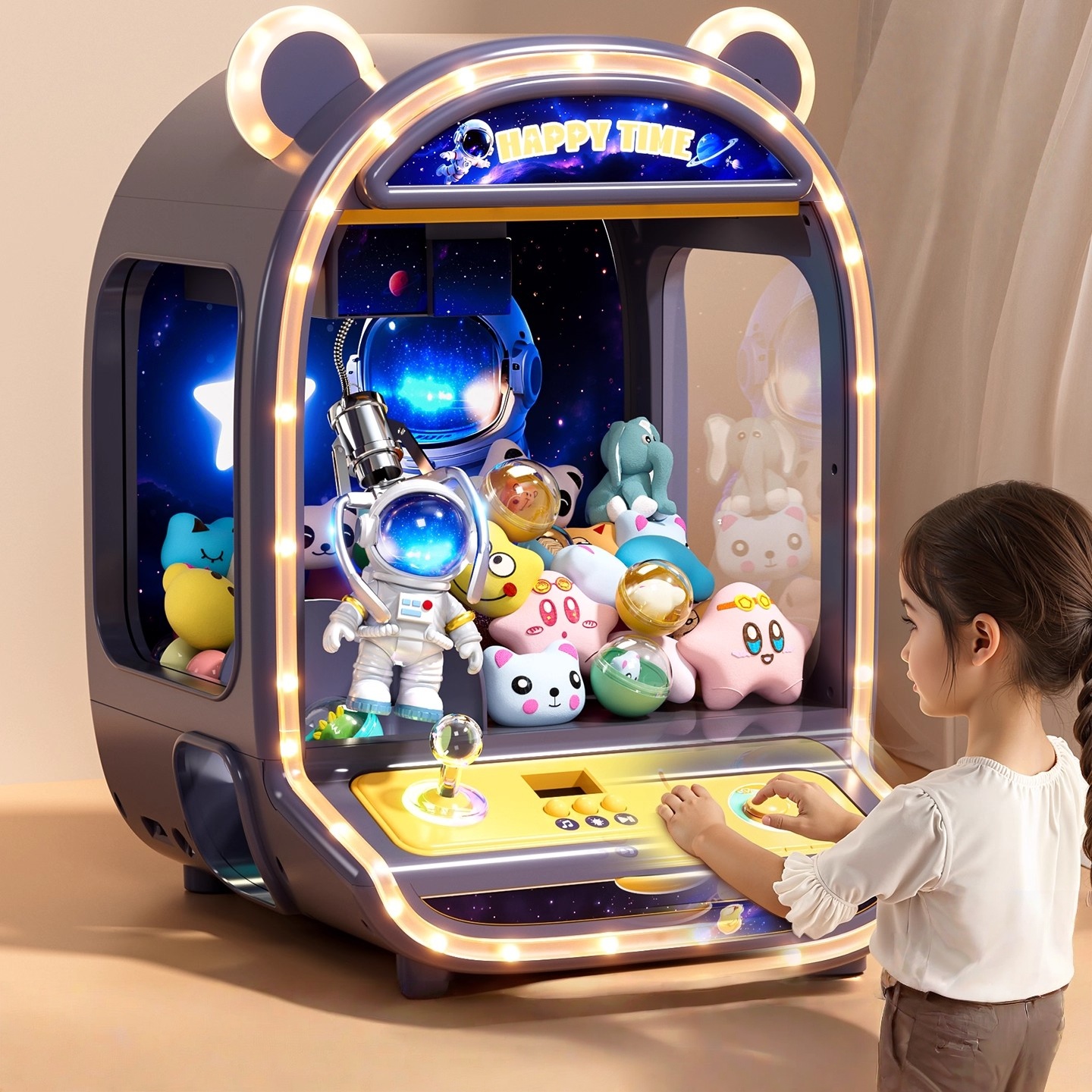 日本进口MUJIE家用儿童抓娃娃机