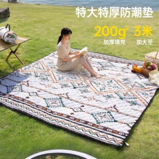 日本进口野餐垫便携露营公园草地毯子地垫户外防水防潮加厚帐篷内