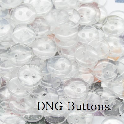 纽扣专卖树脂两眼透明毛衣