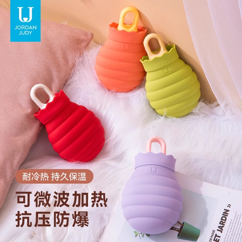 硅胶热水袋可微波加热防爆暖腰