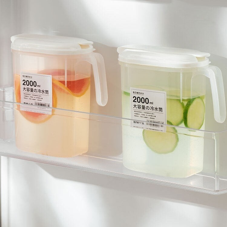 日式冷水壶冷泡壶果汁壶柠檬水果茶壶食品级耐高温开水壶凉水壶