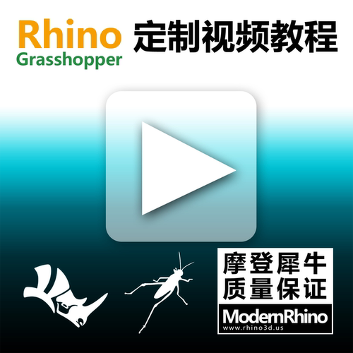 Rhino Grasshopper 定制教学视频