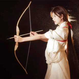 2021新款神明少女日式写真网红拍照汉服手持拍摄弓箭昙花摄影道具