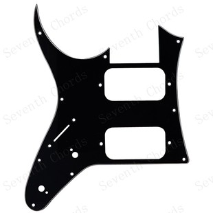 反手左手款SS双双电吉他护板面板前盖板 二电位器孔 黑 NH-54