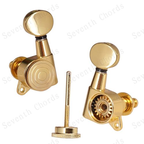 带锁电吉他弦钮弦轴上弦器小凹