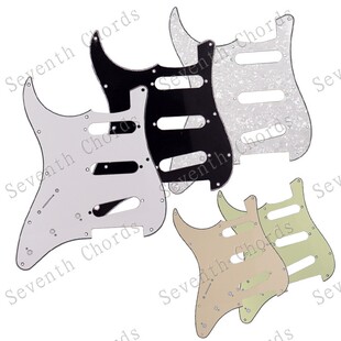 St Sq单单单左手电吉他护板 反手SSS电吉他三单吉他护板前盖板