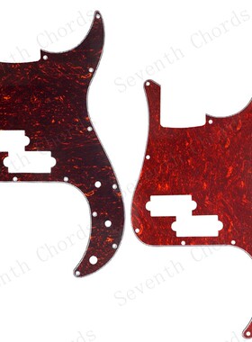 13螺丝孔PB Bass 电贝斯贝司护板前盖板前面板 2电位器孔NH-58-73