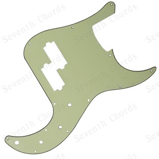 Bass 电贝斯贝司护板前盖板前面板 复古绿 69GR 3电位器孔