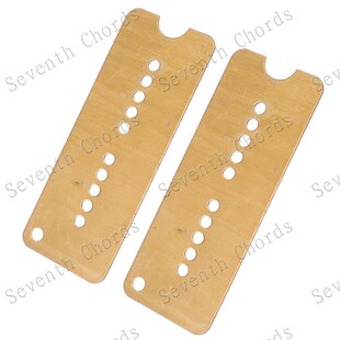 黄铜电吉他P90拾音器底板座坐底坐座板 P90拾音器铜底板底座